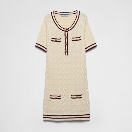 [Prada] 프라다 라운드넥 코튼 미니드레스 23A06_15NX_F0VA5_S_OOO