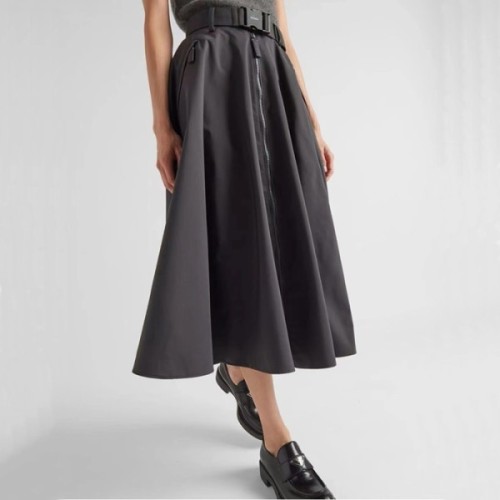 [Prada] 프라다 미디 원단 테크니컬 스커트 21H958 13GS F0170 S 232
