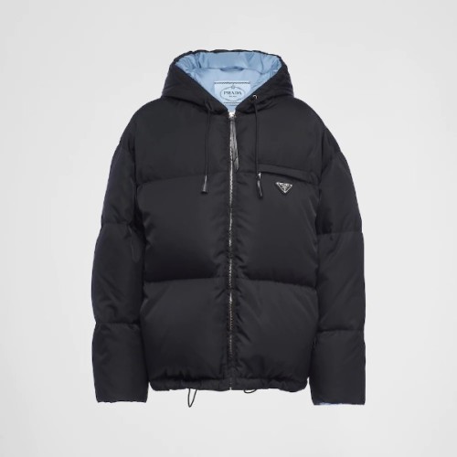 [Prada] 프라다 리나일론 개버딘 후디드 여성 다운 재킷 29B408_11C9_F0002_S_222