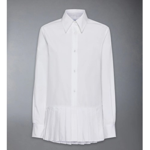 [Thom Browne] 톰브라운 포플린 플리티드 이지 핏 셔츠 FLL190A-03113-100