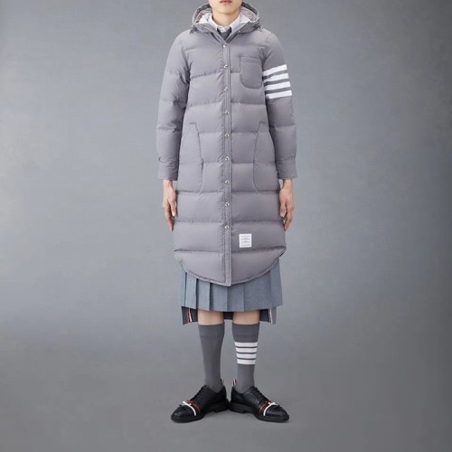 [Thom Browne] 톰브라운 Downfilled Ripstop 4-Bar Hooded Shirtdress FOD025X-05222-035