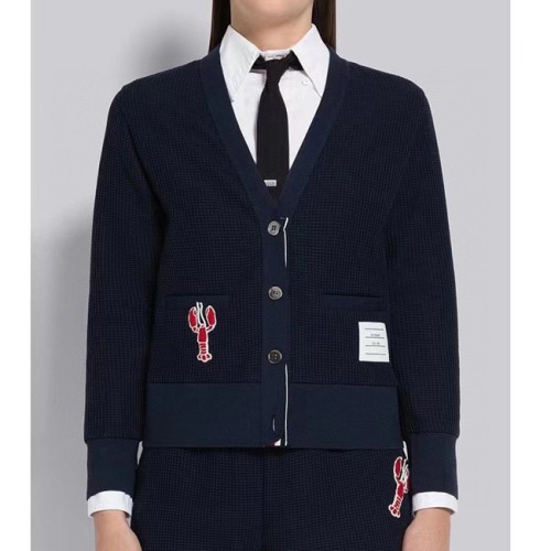 [Thom Browne] 톰브라운 가재 자수 울 가디건 22090344