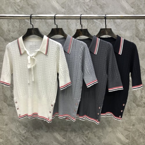 [Thom Browne] 톰브라운 니트 카라 티셔츠 22051841
