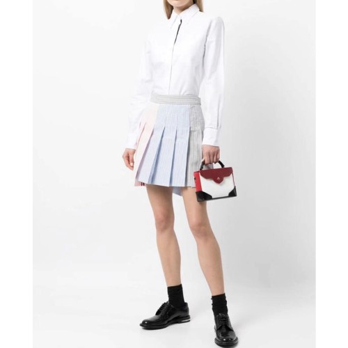 [Thom Browne] 톰브라운 스트라이프 프릴 스커트 22030738