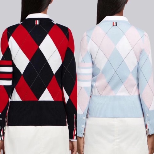 [Thom Browne] 톰브라운 아가일 패턴 울 니트 가디건 19070230