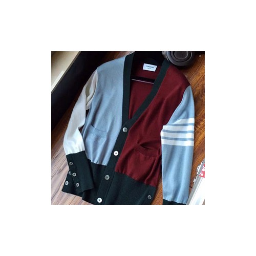 [Thom Browne] 톰브라운 남녀공용 캐시미어 가디건