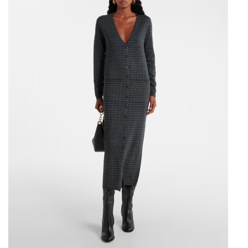 [Valentino] 발렌티노 Toile Iconographe wool maxi dress 24101531