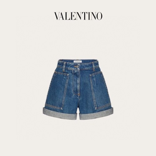 [Valentino] 발렌티노 롤업 하프 데님 진 22032535