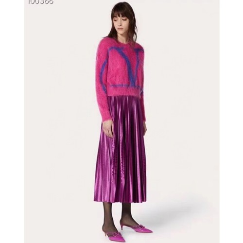 [Valentino] 발렌티노 플리츠 롱 스커트 21020430