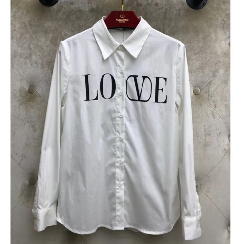 [Valentino] 발렌티노 러브 로고 코튼 블라우스 19081336