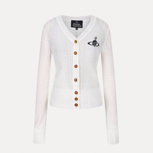 [Vivienne Westwood] 비비안 웨스트우드 브이넥 베이직 립 가디건 VPTUKN6600