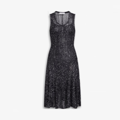 [ALAIA] 알라이아 시퀸 니트 스케이터 드레스 AA9R2536M806A - 959