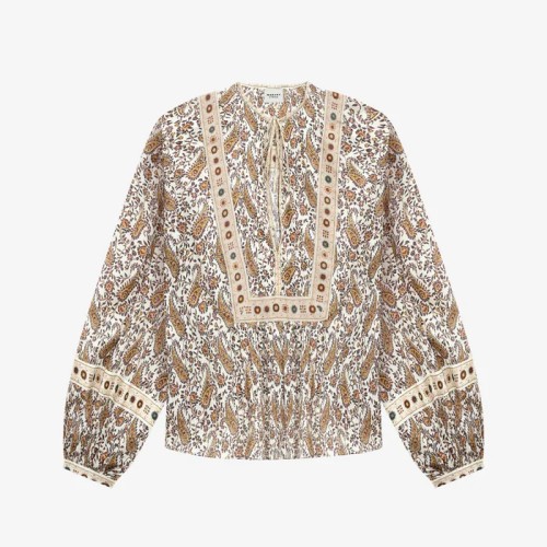 [Isabel Marant] 이자벨마랑 GAYLE BLOUSE Gayle printed cotton voile blouse HT0024FBC1J04E23EC GAYLE
