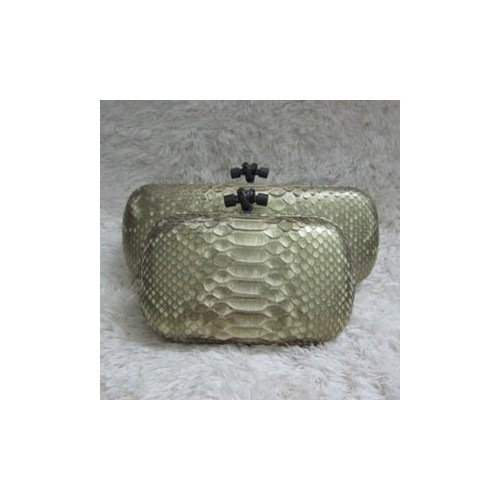 Bottega Veneta 보테가베네타 골드 비단뱀무늬