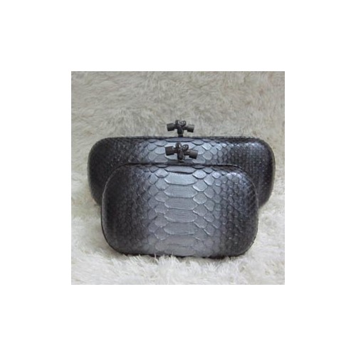 Bottega Veneta 보테가베네타 실버블랙 비단뱀무늬
