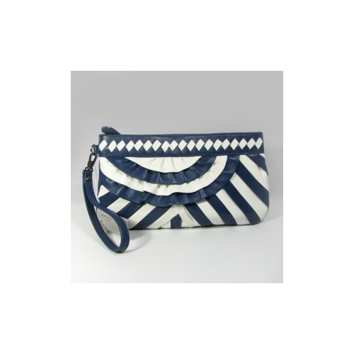 Bottega Veneta Nappa Clutch Blue [87626]