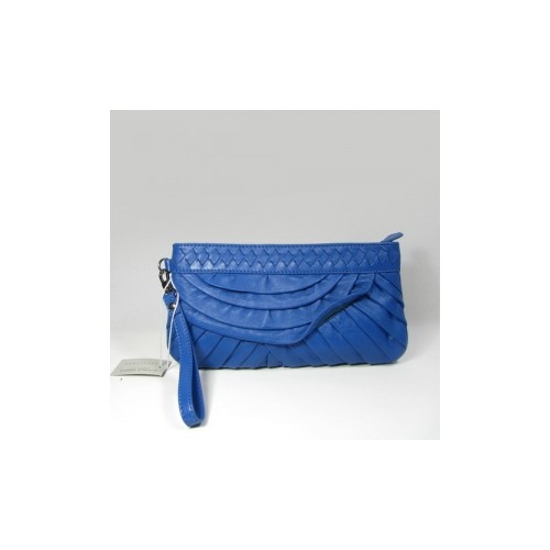 Bottega Veneta Nappa Clutch Blue [87626]