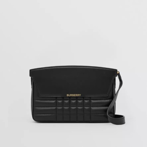 [Burberry] 버버리 퀼팅 레더 캐서린 숄더백 블랙 80617501