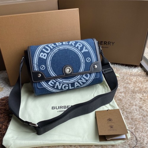 [Burberry] 버버리 로고 그래픽 데님 노트 크로스바디 숄더백 80397521