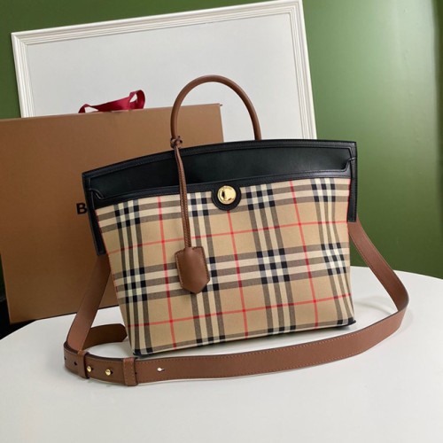 [Burberry] 버버리 빈티지 체크 소사이어티 톱 핸들백 8023019