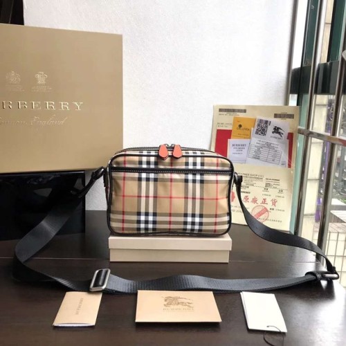 [Burberry] 버버리 빈티지체크 캔버스 크로스바디백
