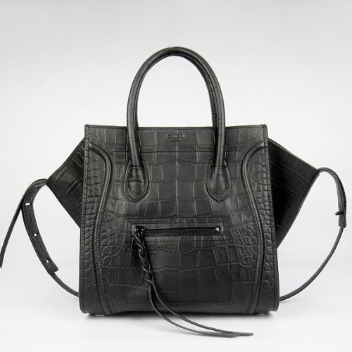 CELINE 1890 러기지백 블랙 크로커다일 [커스텀급]