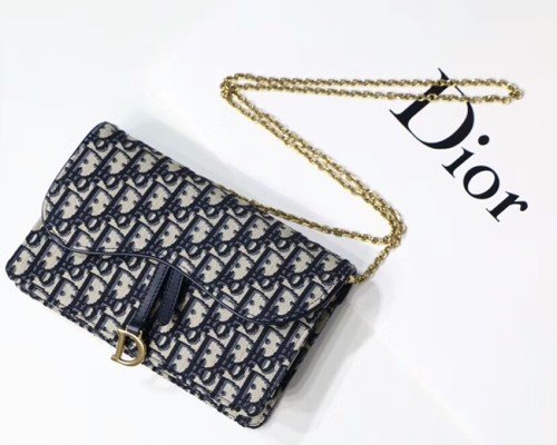 [Dior] 디올 Saddle oblique 클러치 체인백