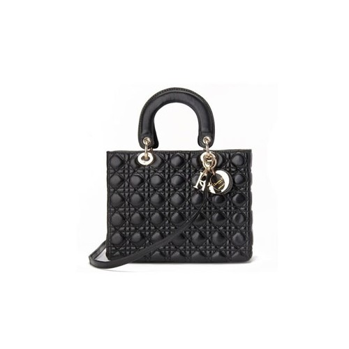 Dior 레이디백 [소녀시대 민효린 김태희] 램스킨 블랙 / 레드