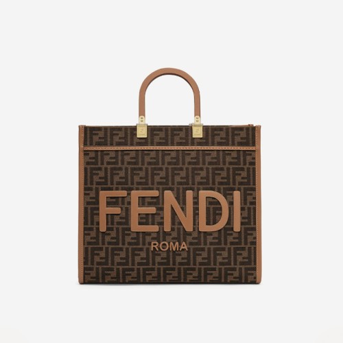 [Fendi] 펜디 선샤인 미디엄 FF 자카드 패브릭 쇼퍼 8BH386ALVYF1GE3