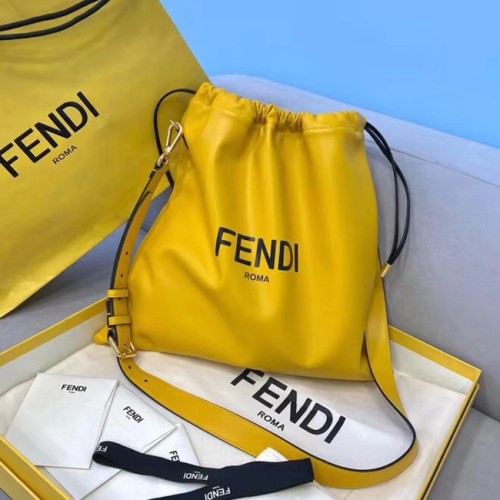 [Fendi] 펜디 로고 레더 복조리 백 20123032