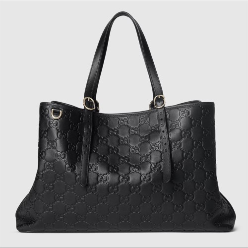 [Gucci] 구찌 GG 엠블럼 라지 토트백 815213 AAFDV 1000