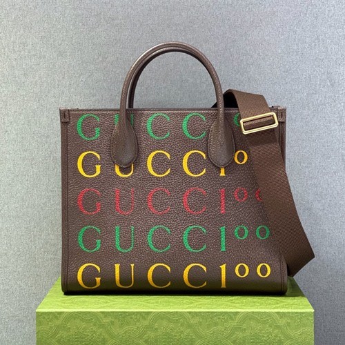 [Gucci] 구찌 100 레터링 로고 카바스 백 680956