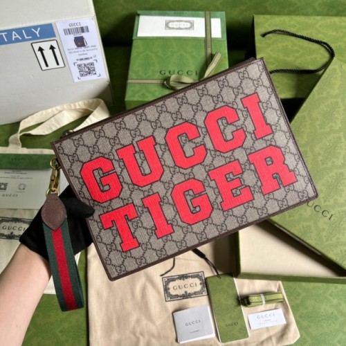 [Gucci] 구찌 GG 타이거 클러치백 688378