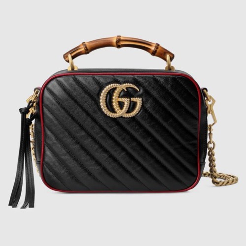 [Gucci] 구찌 마몬트 뱀부 토트 숄더백 602270