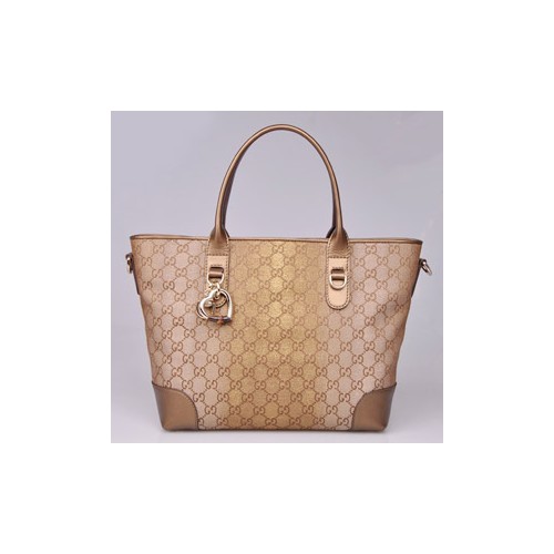 GUCCI 269957 골드가죽&골드원단 토트&숄더백