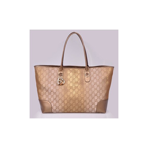 GUCCI 269956 골드가죽&골드원단 숄더백