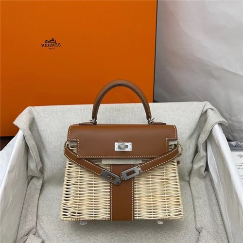 [Hermes] 에르메스 피크닉 켈리백 20CM 오리지날 가죽사용 (100%수작업) H900111