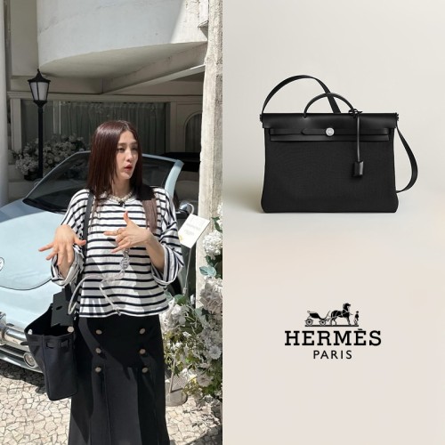[Hermes] 에르메스 에르백39 블랙은장 H084489CKAA