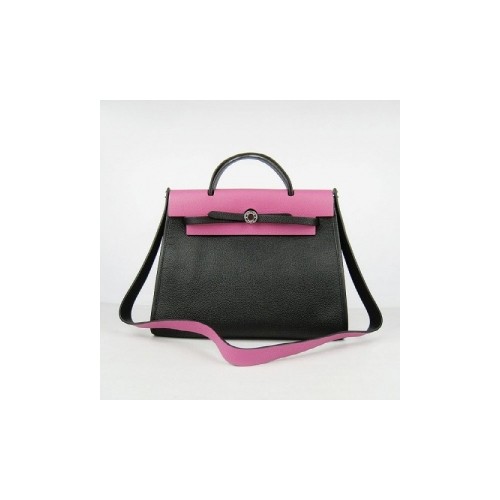 [Hermes] 에르메스 에르백 60667 핑크&블랙 은장