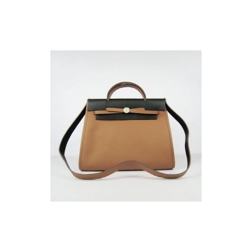 HERMES 60667 블랙&카멜 은장