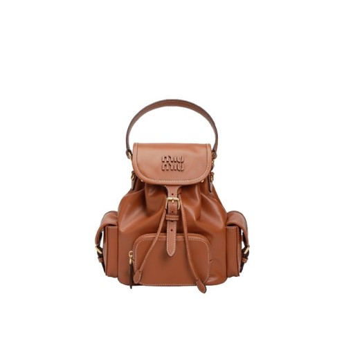 [Miumiu] 미우미우 미우미우 레더 백팩 5BZ042 /5BZ043