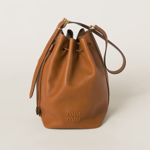 [MiuMiu] 미우미우 가죽 버킷 백 5BE089_2CRM_F0046_V_OOO