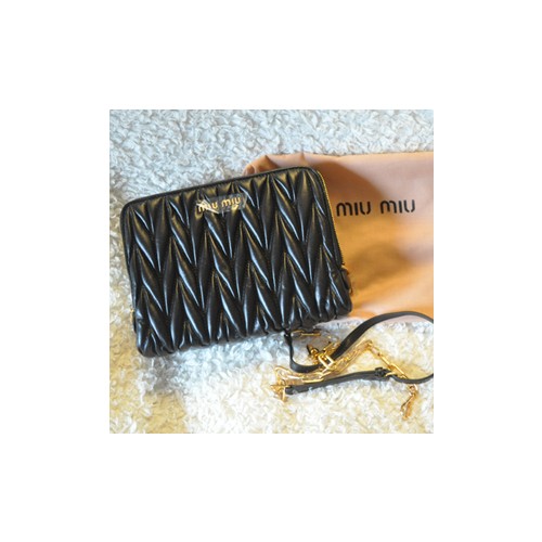 [Miumiu] 램스킨 마테라쎄 체인백 rt0531 (블랙)