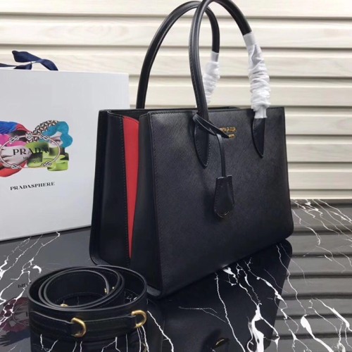 [Prada] 프라다 사피아노 비블리오텍 숄더 토트백