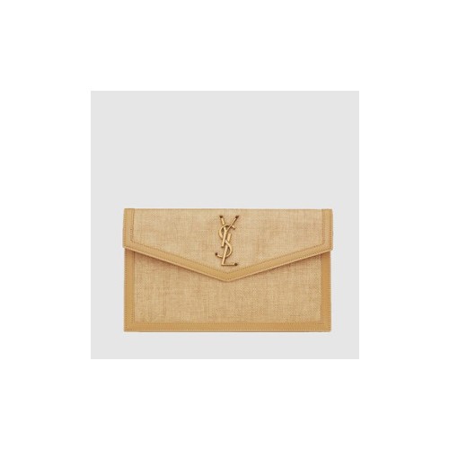 [Saint Laurent] 생로랑 생로랑 라피아 업타운 파우치 5657392UF2W9985