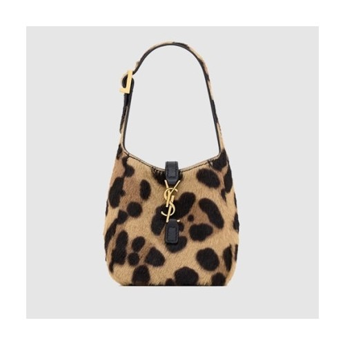 [Saint Laurent] 생로랑 포니 헤어 가죽 소재 유연한 LE 5 À 7 마이크로 백 823960AAE6U2490