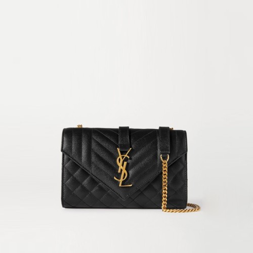 [Saint Laurent] 생로랑 그랑 드 뿌드르 퀼팅 가죽 ENVELOPE 스몰 600195