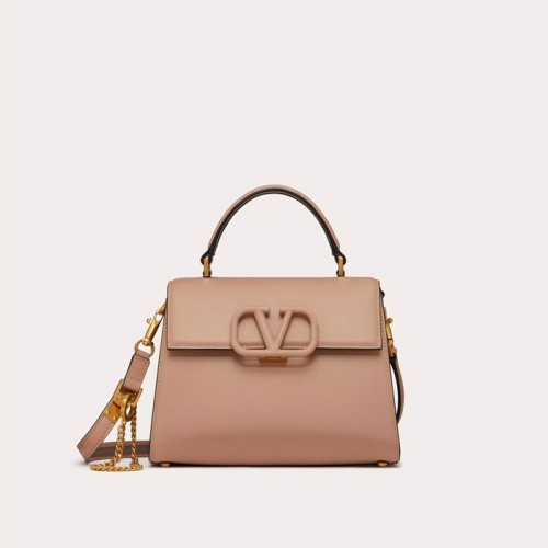 [Valentino] 발렌티노 스몰 사이즈 스탐파 알체 송아지 가죽 브이슬링 탑 핸들 백 5W2B0F53KGW_46R