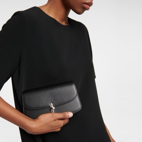 [THE ROW] 더 로우 Black Sofia Leather Shoulder Bag