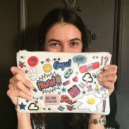[Anya Hindmarch] 안야 힌드마치 올오버스티커 클러치 (All over sticker clutch) 2 Col